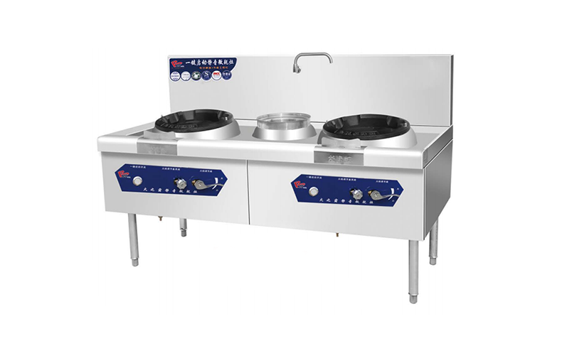 Silent engineering double burner gas stove