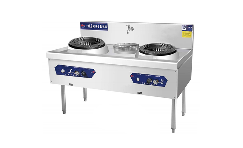 Silent economic double burner gas stove